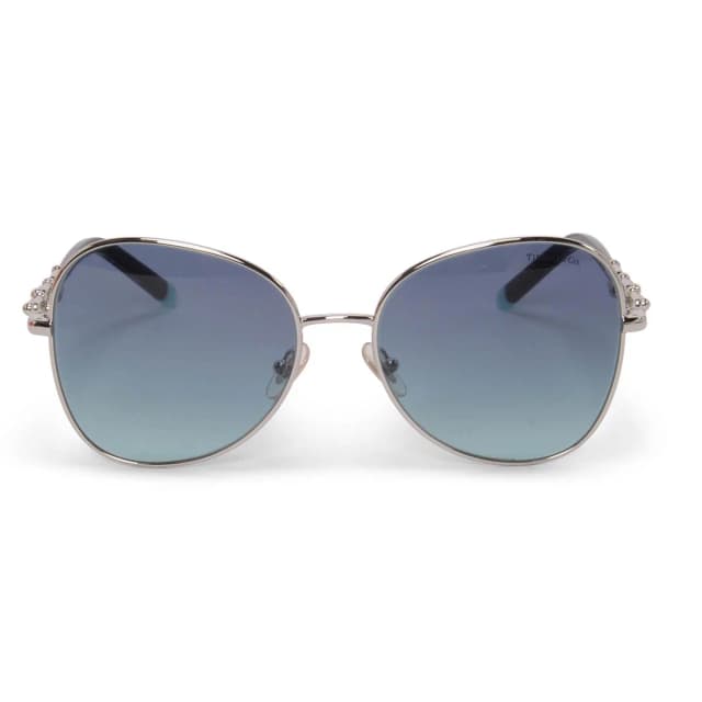 Tiffany & Co. Hardware Link Sunglasses in Silver & Blue from Blue Spinach, photo 1 of 1