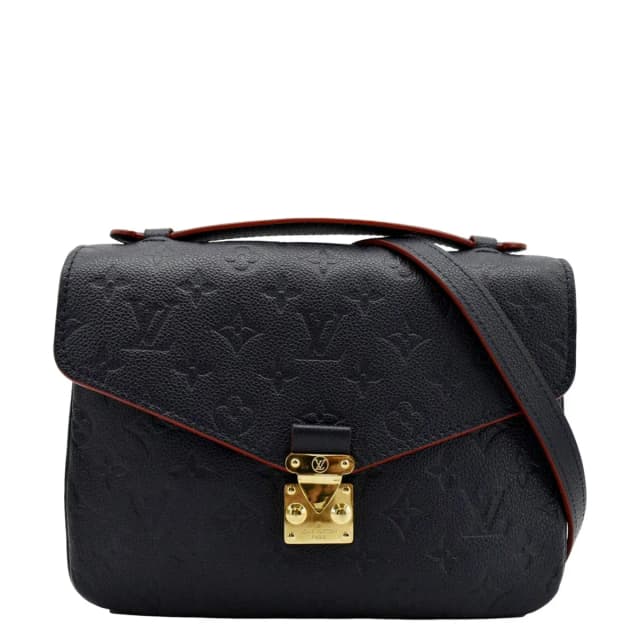 Louis Vuitton Metis Pochette Empreinte Leather Crossbody Bag Navy Blue in Navy Leather from Dallas Designer Handbags, photo 1 of 1