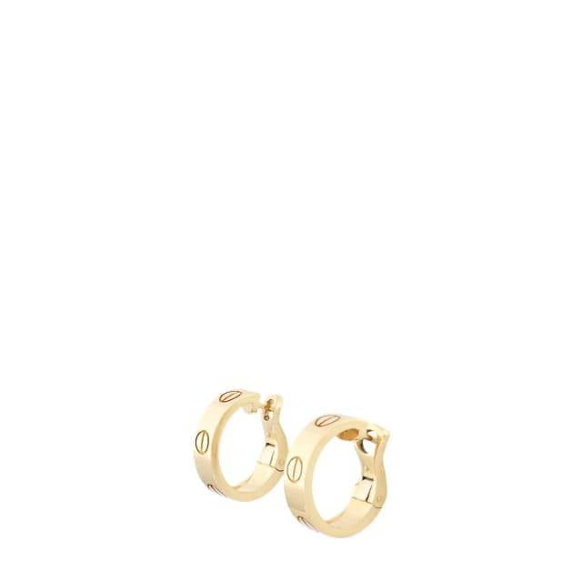 Cartier Love Classic Hoop 18k Yellow Gold Earrings in Yellow from Luxe.It.Fwd, photo 1 of 1