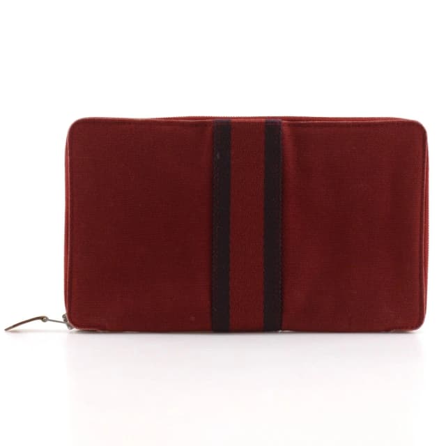 Hermès Fourre Tout Multi Purse GM Canvas Red Wallet in Red Canvas from The Reluxe, photo 1 of 1