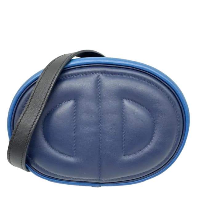 Hermès In The Loop Swift Leather Belt Bag Blue in Blue Swift leather from Dallas Designer Handbags, photo 1 of 1