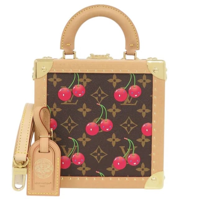 Takashi Murakami Mini Square Trunk Cherry Monogram IC Handbag LV in Coated canvas from The Reluxe, photo 1 of 1