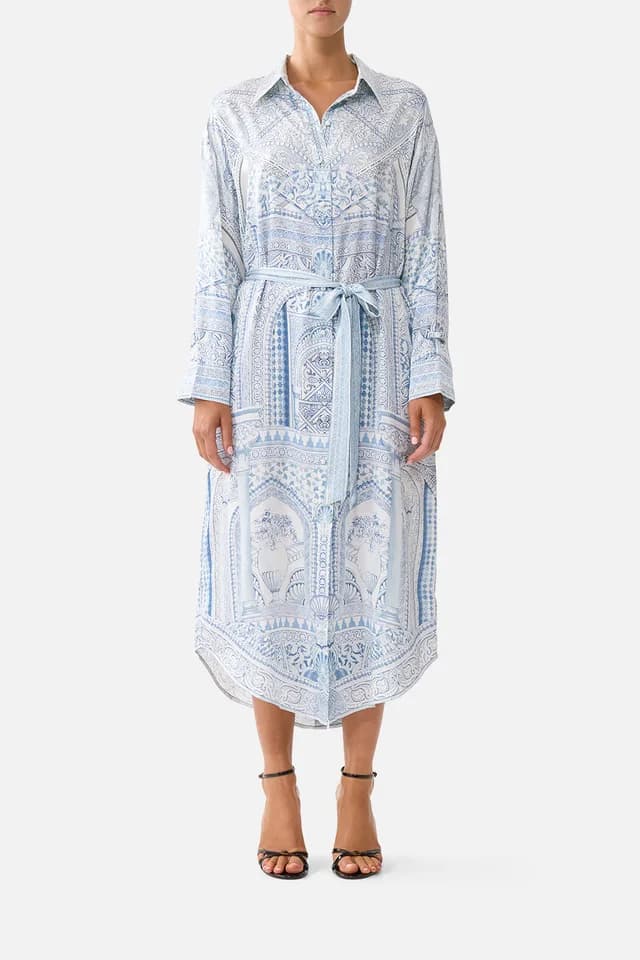 Camilla eBoutique SHIRT DRESS WITH BACK BUTTON DETAIL THE HUM OF THE ALHAMBRA, image 1 of 1 from CAMILLA
