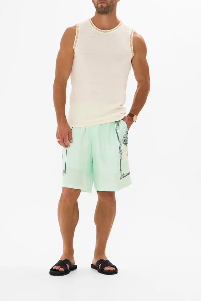 Camilla eBoutique BAGGY MID LENGTH WALK SHORT PETAL PROMISE LAND, image 1 of 1 from CAMILLA