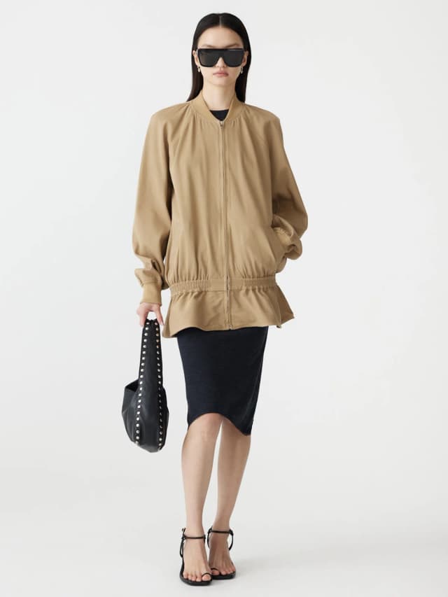 Bassike Cinched Oversized Jacket, image 1 of 1 from bassike