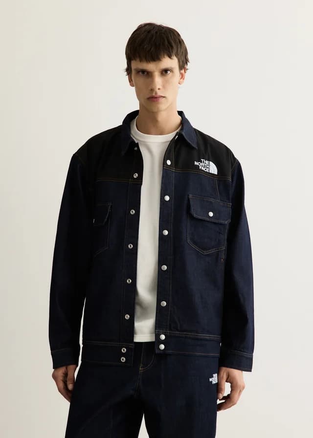 The North Face Codura Denim Jacket in DRKGDNMWSHTBLK, image 1 of 1 from Incu