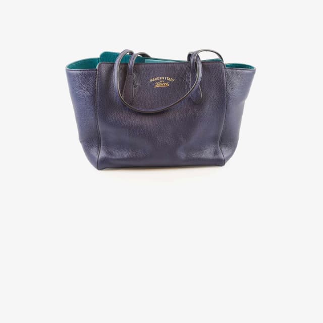 Gucci Shoulder Tote in Blue Leather from The Purse Affair, photo 1 of 1