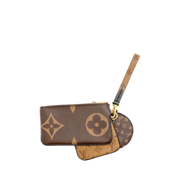 Louis Vuitton pochette Trio Giant/reverse/mini Monogram canvas GHW in Coated canvas from EMIER, photo 1 of 1