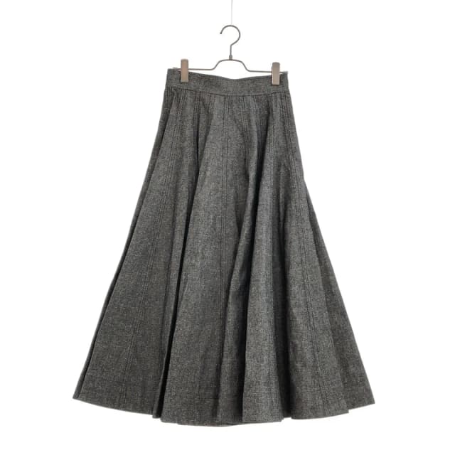 Dior Cotton Blend Twill Midi Skirt Gray 36 in Grey from The Reluxe, photo 1 of 1