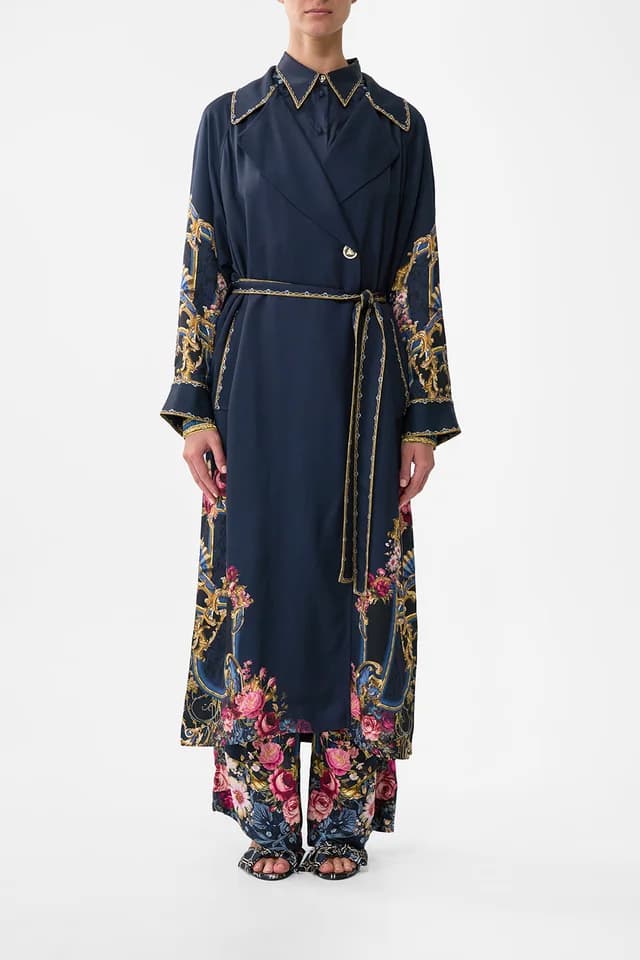 Camilla eBoutique PLEATED BACK TRENCH ORNATE ON A PLATE, image 1 of 1 from CAMILLA
