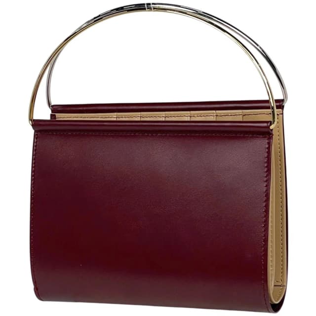 Cartier Logo Handbag Trinity Wallet Leather Bordeaux in Burgundy Leather from The Reluxe, photo 1 of 1