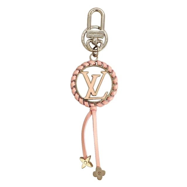 Louis Vuitton Key Holder Charm Porte Cles Berry Pink Silver in Pink from The Reluxe, photo 1 of 1