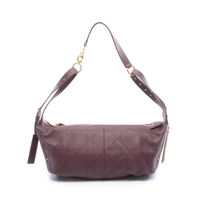 Dior Shoulder Bag D-journey Medium Burgundy Leather in Burgundy Leather from The Reluxe, photo 1 of 1