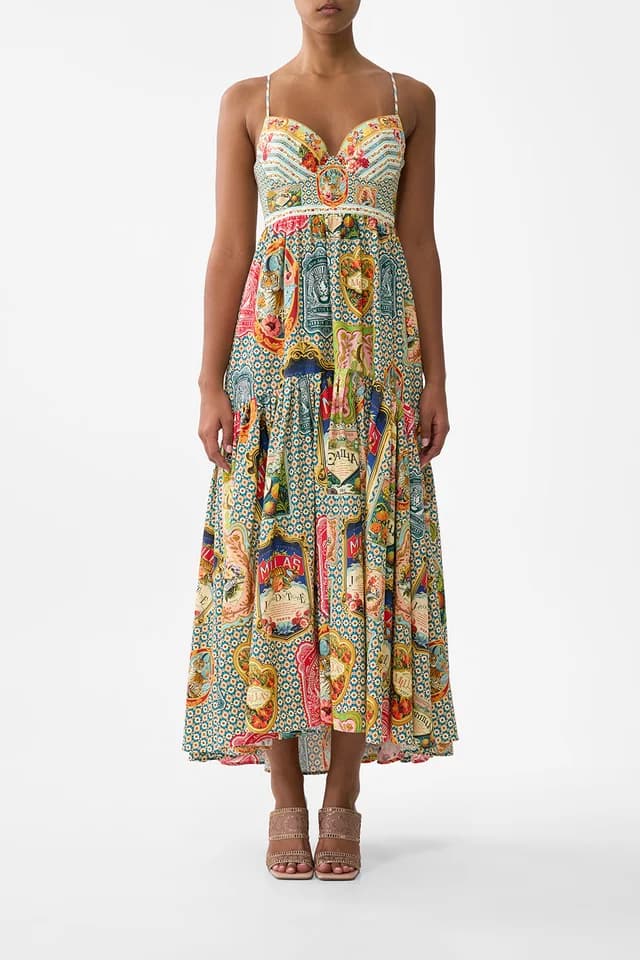 Camilla eBoutique STRAPPY DRESS WITH FULL SKIRT SOAP OPERA, image 1 of 1 from CAMILLA