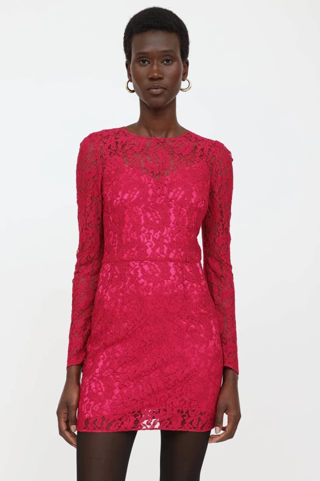 Dolce & Gabbana C. 1990's Lace Floral Dress from VSP Consignment, photo 1 of 1
