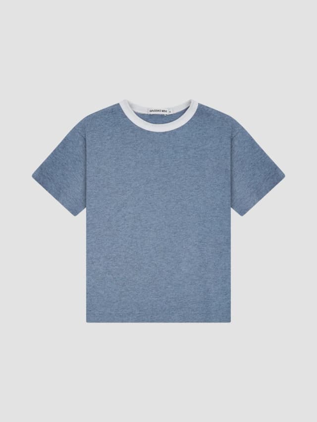 Bassike Mini Boxy Contrast T-Shirt, image 1 of 1 from bassike