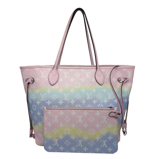 Louis Vuitton Neverfull Escale MM Pastel Monogram Giant Canvas Shoulder Bag Multicolor in Multicolor Canvas from Dallas Designer Handbags, photo 1 of 1