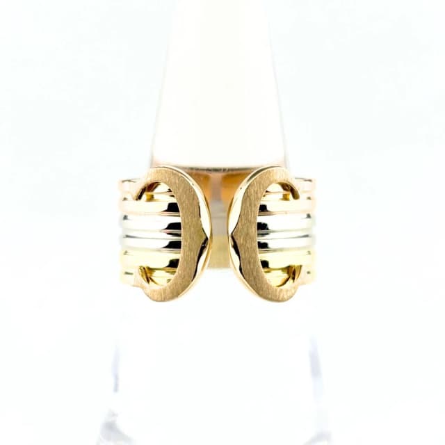 Cartier 2C Yellow Gold Pink White Ring in White from The Reluxe, photo 1 of 1