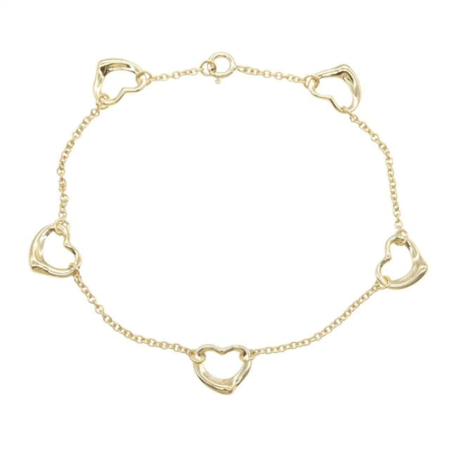 Tiffany & Co. Bracelet Open Heart 5 Motif 18.5 18K from The Reluxe, photo 1 of 1