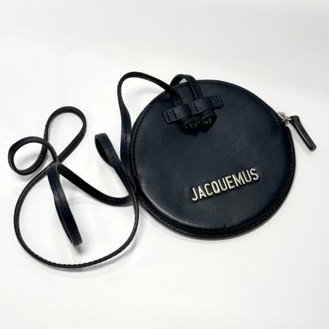 Jacquemus Le Pitchou Round Coin Purse Navy in Navy Leather from Revivre, photo 1 of 1