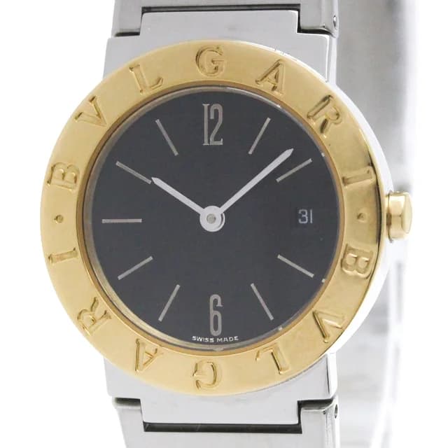 BVLGARI BVLGARI- 18K Gold Steel Ladies Watch BB26SGD Polished in Black from Elady, photo 1 of 1