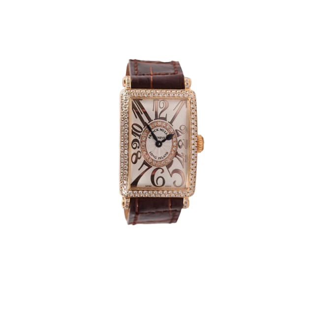 Franck Muller 26mm Long Island Rose Gold with Diamonds Ladies Watch in Pink from The Purse Affair, photo 1 of 1