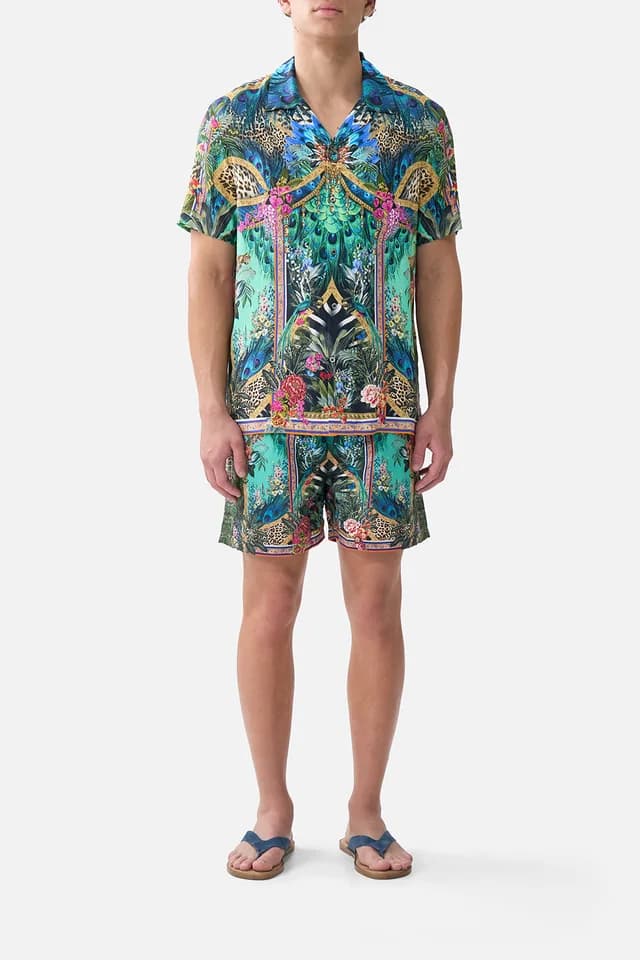 Camilla eBoutique SHORT SLEEVE CAMP COLLARED SHIRT ANIMAL ALCHEMY, image 1 of 1 from CAMILLA