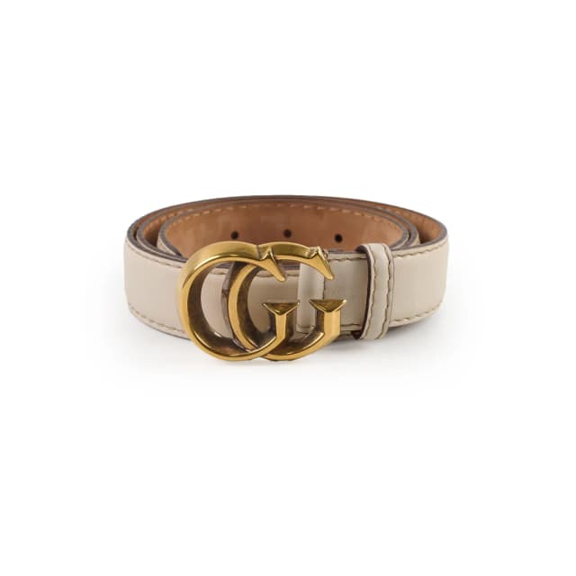 Gucci Marmont Belt White Size 90 in White Leather from The Purse Affair, photo 1 of 1