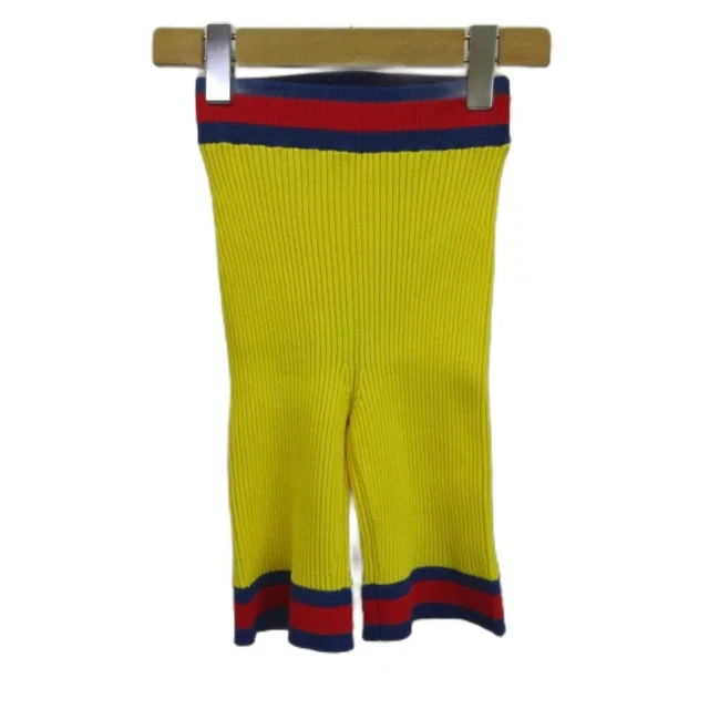 Gucci Web Stripe Short Knit Pants Shorts Rib Stretch Easy XS Yellow in Yellow from The Reluxe, photo 1 of 1