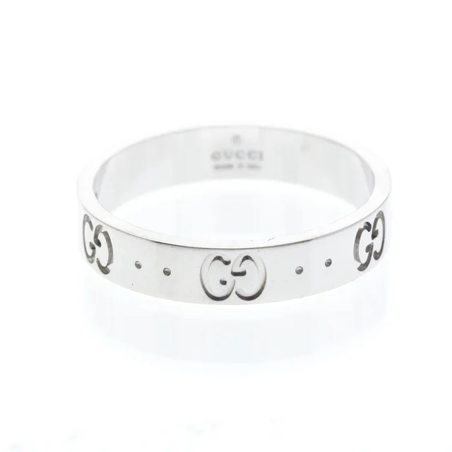 Gucci Icon Ring White Gold (18K) Fashion No Stone Band Ring Silver in Silver White gold (18K) from Elady, photo 1 of 1