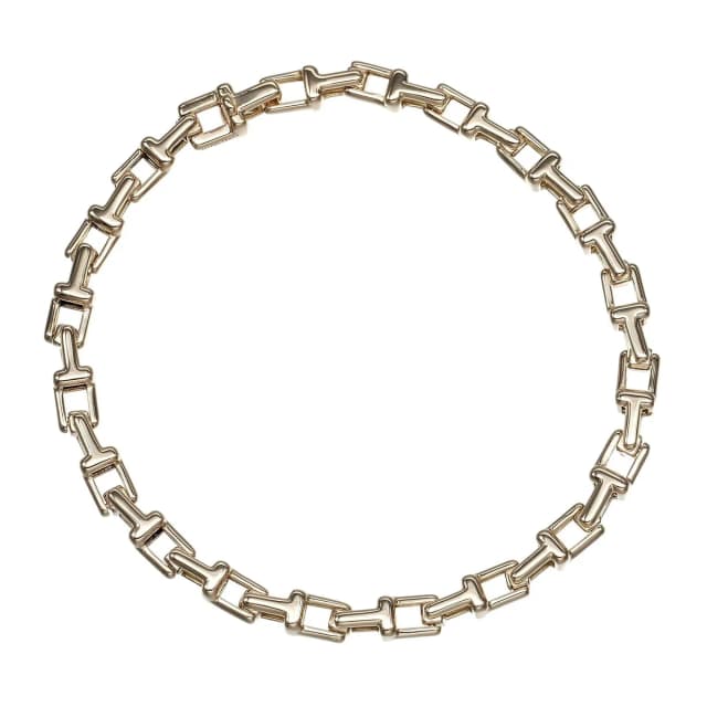 Tiffany & Co. T Narrow Gold Bracelet in Gold from The Reluxe, photo 1 of 1