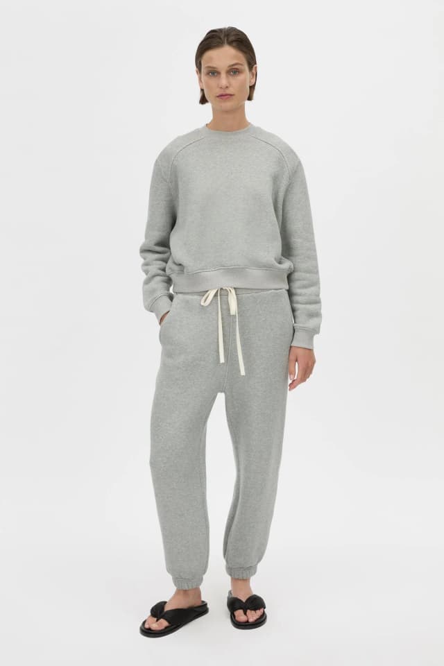 C&M CAMILLA AND MARC SALE Savannah Track Pant in grey marle, image 1 of 1 from Camilla and Marc