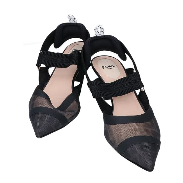 Fendi Colibri Mesh Slingback Pumps Heels from The Reluxe, photo 1 of 1