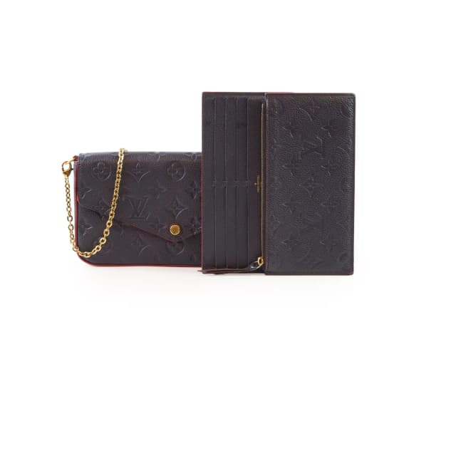 Louis Vuitton Pochette Felicie Empriente Navy in Navy from The Purse Affair, photo 1 of 1
