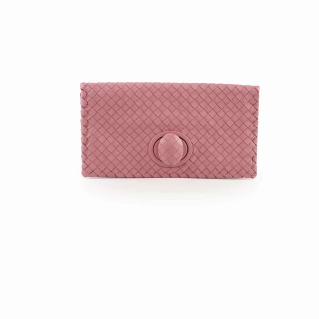 Bottega Veneta Woven Clutch Dusty Pink in Pink Woven leather from The Purse Affair, photo 1 of 1