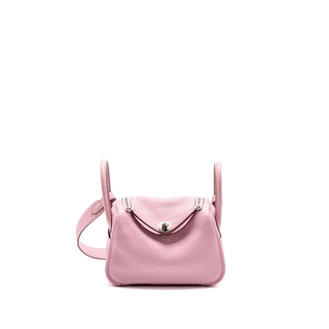 Hermès Mini Lindy Clemence mauve sylvestre SHW stamp Z in Clemence leather from EMIER, photo 1 of 1