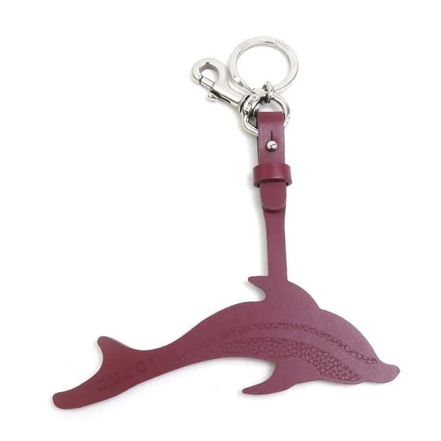 Gucci Key Ring Charm Dolphin Key Holder in Leather from The Reluxe, photo 1 of 1