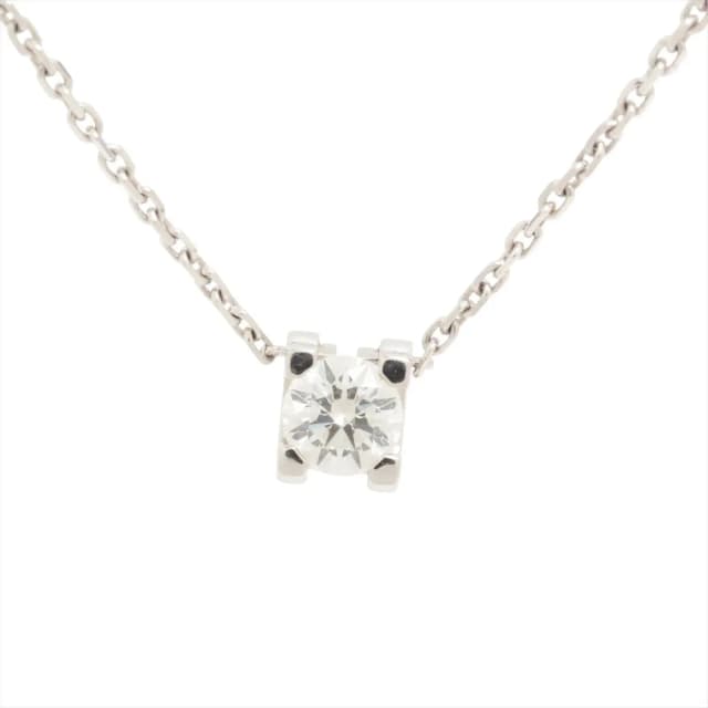 C de Cartier Diamond White Gold Necklace in White from The Purse Affair, photo 1 of 1