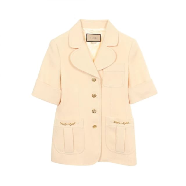 Gucci Tailored Jacket Horsebit Short Sleeve Wool in Wool from The Reluxe, photo 1 of 1