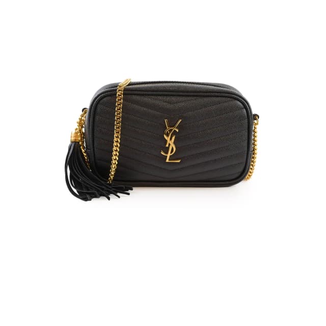Saint Laurent Mini Lou Black in Black Leather from The Purse Affair, photo 1 of 1