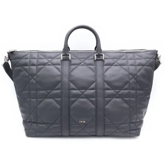 Dior Weekender 40 Wi Maxicannage Boston Bag Black in Black from The Reluxe, photo 1 of 1