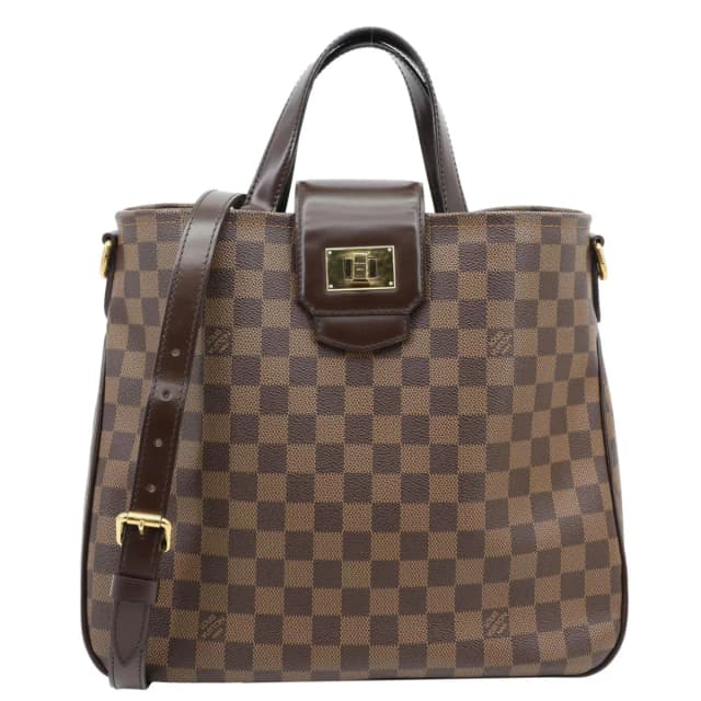 Louis Vuitton Cabas Rosebery Damier Ebene Shoulder Bag Brown in Brown Canvas from Dallas Designer Handbags, photo 1 of 1