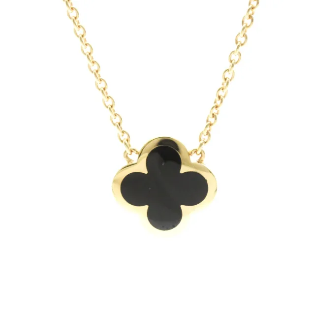 Van Cleef & Arpels Pure Alhambra Necklace Yellow Gold (18K) Onyx Men,Women Fashion Pendant Necklace (Gold) in Gold Yellow gold (18K) from Elady, photo 1 of 1
