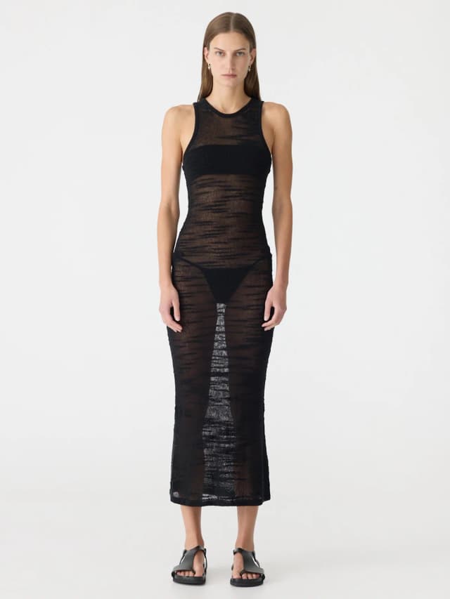 Bassike Textured Knitted Dress, image 1 of 1 from bassike