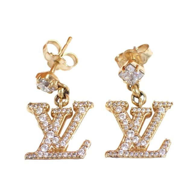 Earrings LV Gold in Gold from The Reluxe, photo 1 of 1