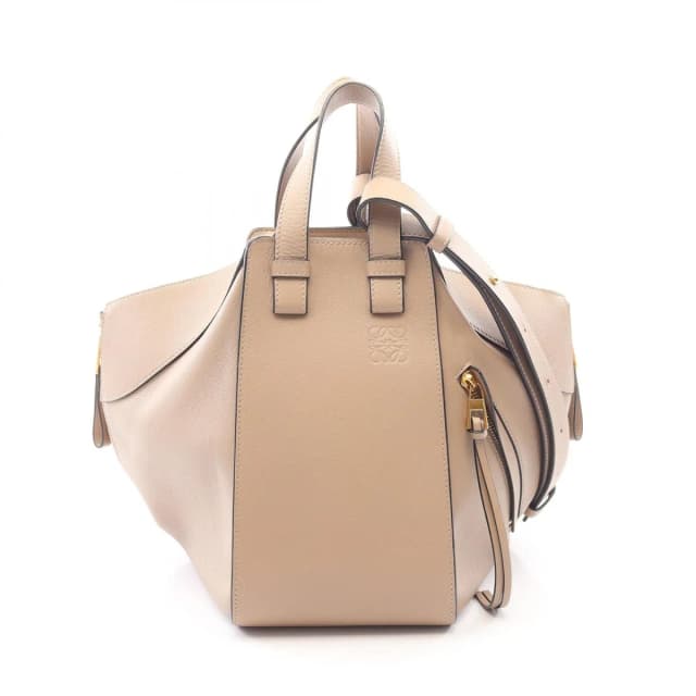 Loewe Handbag Hammock Bag Small 2-Way Beige Leather in Beige Leather from The Reluxe, photo 1 of 1