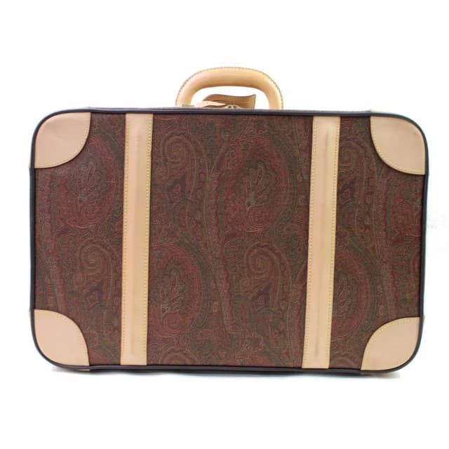 Etro Paisley Trunk Steamer Suitcase in Leather from Bagriculture, photo 1 of 1