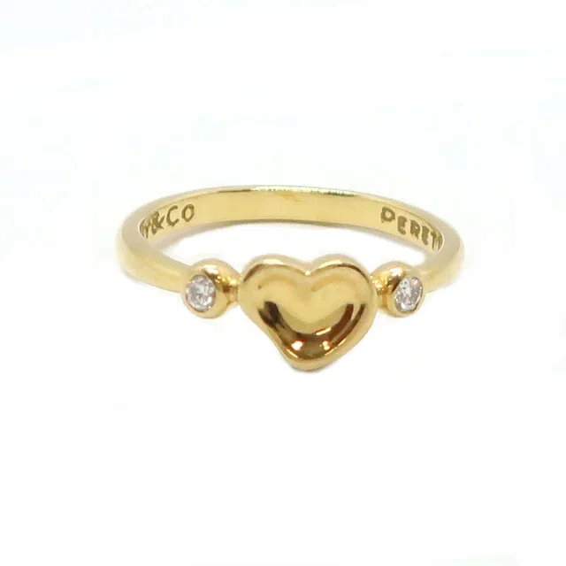 Tiffany & Co. Elsa Peretti Full Heart Diamond 18k Yellow Gold Anniversary in Yellow from The Reluxe, photo 1 of 1
