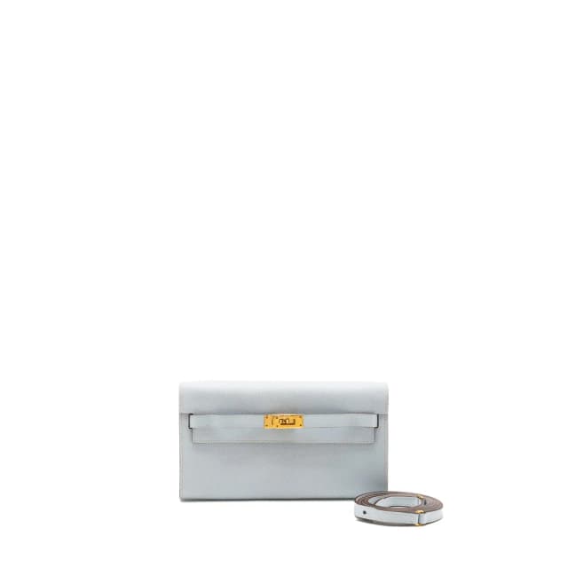 Hermès Classic Kelly to Go Epsom Blue Brume GHW Stamp Y in Blue Epsom leather from EMIER, photo 1 of 1