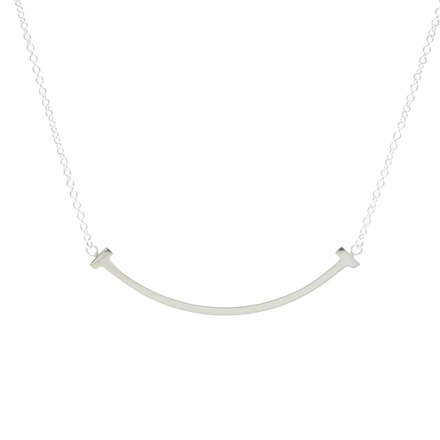 Tiffany & Co. T Smile Small Necklace 18K White Gold Polished in Silver White gold (18K) from Elady, photo 1 of 1